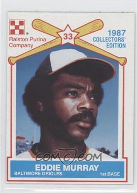 1987 Ralston Purina Collector's Edition - Food Issue [Base] #8 - Eddie Murray