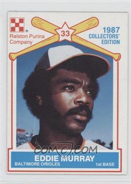 1987 Ralston Purina Collector's Edition - Food Issue [Base] #8 - Eddie Murray