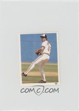 1987 Red Foley's Best Baseball Book Ever Stickers - [Base] #40 - Mike Boddicker