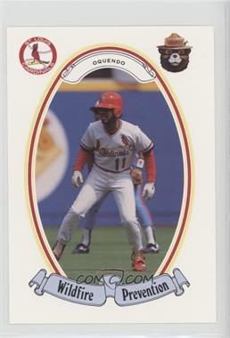 1987 Smokey Bear Wildfire Prevention St. Louis Cardinals - [Base] #18 - Jose Oquendo