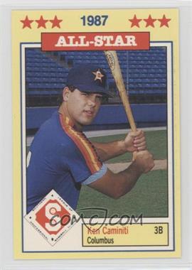 1987 Southern League All-Stars - [Base] #10 - Ken Caminiti