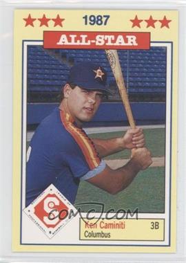 1987 Southern League All-Stars - [Base] #10 - Ken Caminiti