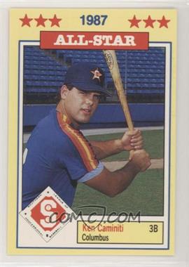 1987 Southern League All-Stars - [Base] #10 - Ken Caminiti