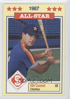 1987 Southern League All-Stars - [Base] #10 - Ken Caminiti