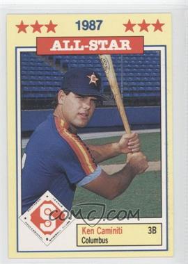 1987 Southern League All-Stars - [Base] #10 - Ken Caminiti