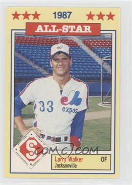 1987 Southern League All-Stars - [Base] #8 - Larry Walker