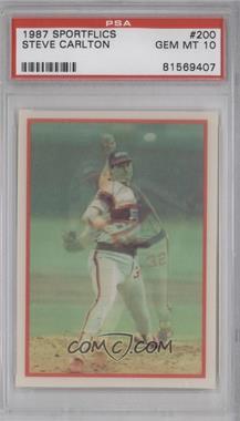 1987 Sportflics - [Base] #200 - Steve Carlton [PSA 10 GEM MT]