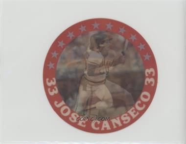 1987 Sportflics Superstar Discs - [Base] #1 - Jose Canseco