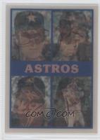 Houston Astros Team, Glenn Davis, Bob Knepper, Kevin Bass, Mike Scott, Charlie …