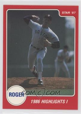 1987 Star Roger Clemens Red - [Base] #9 - Roger Clemens