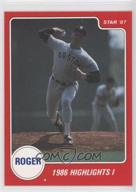 1987 Star Roger Clemens Red - [Base] #9 - Roger Clemens