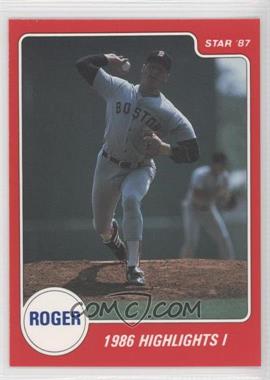 1987 Star Roger Clemens Red - [Base] #9 - Roger Clemens