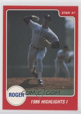 1987 Star Roger Clemens Red - [Base] #9 - Roger Clemens