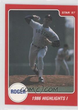 1987 Star Roger Clemens Red - [Base] #9 - Roger Clemens