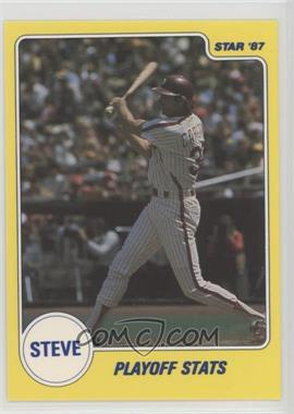 1987 Star Steve Carlton Living Legend - [Base] #3 - Steve Carlton (Playoff Stats)