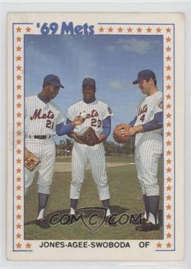 1987 TCMA Baseball's Greatest Teams 1969 New York Mets - [Base] #3-1969 - Cleon Jones, Tommie Agee, Ron Swoboda [Poor to Fair]