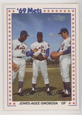 1987 TCMA Baseball's Greatest Teams 1969 New York Mets - [Base] #3-1969 - Cleon Jones, Tommie Agee, Ron Swoboda