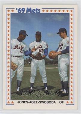 1987 TCMA Baseball's Greatest Teams 1969 New York Mets - [Base] #3-1969 - Cleon Jones, Tommie Agee, Ron Swoboda