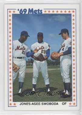 1987 TCMA Baseball's Greatest Teams 1969 New York Mets - [Base] #3-1969 - Cleon Jones, Tommie Agee, Ron Swoboda