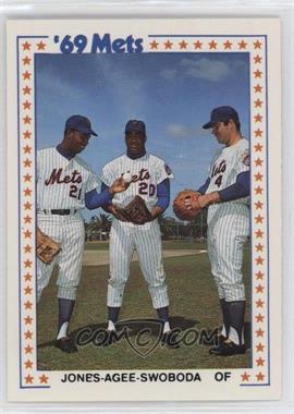 1987 TCMA Baseball's Greatest Teams 1969 New York Mets - [Base] #3-1969 - Cleon Jones, Tommie Agee, Ron Swoboda
