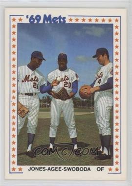 1987 TCMA Baseball's Greatest Teams 1969 New York Mets - [Base] #3-1969 - Cleon Jones, Tommie Agee, Ron Swoboda