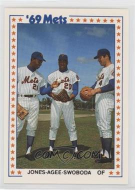 1987 TCMA Baseball's Greatest Teams 1969 New York Mets - [Base] #3-1969 - Cleon Jones, Tommie Agee, Ron Swoboda