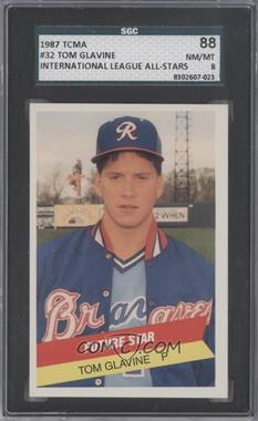 1987 TCMA/CMC International League All-Stars/Future Stars - [Base] #1987-32 - Tom Glavine [SGC 88 NM/MT 8]