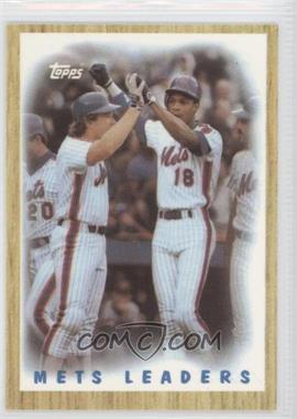 1987 Topps - [Base] - Tiffany #331 - Team Leaders - Gary Carter, Darryl Strawberry
