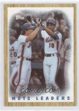 1987 Topps - [Base] - Tiffany #331 - Team Leaders - Gary Carter, Darryl Strawberry