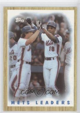 1987 Topps - [Base] - Tiffany #331 - Team Leaders - Gary Carter, Darryl Strawberry