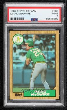 1987 Topps - [Base] - Tiffany #366 - Mark McGwire [PSA 9 MINT]