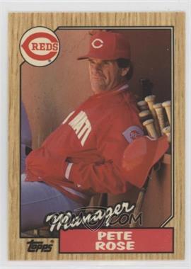 1987 Topps - [Base] - Tiffany #393 - Pete Rose