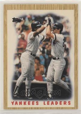 1987 Topps - [Base] - Tiffany #406 - Team Leaders - New York Yankees