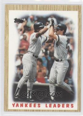 1987 Topps - [Base] - Tiffany #406 - Team Leaders - New York Yankees