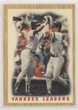 1987 Topps - [Base] - Tiffany #406 - Team Leaders - New York Yankees