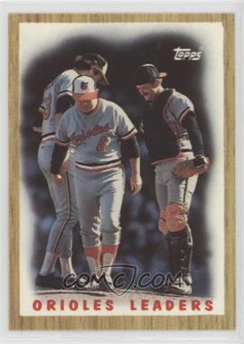 1987 Topps - [Base] - Tiffany #506 - Team Leaders - Baltimore Orioles