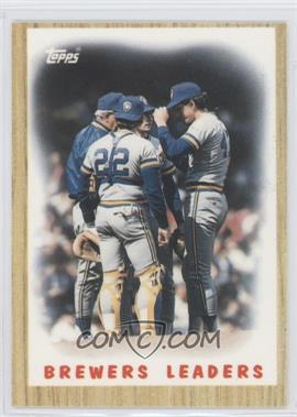 1987 Topps - [Base] - Tiffany #56 - Team Leaders - Milwaukee Brewers