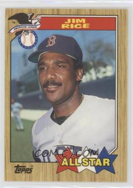 1987 Topps - [Base] - Tiffany #610 - All Star - Jim Rice