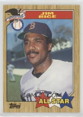 1987 Topps - [Base] - Tiffany #610 - All Star - Jim Rice