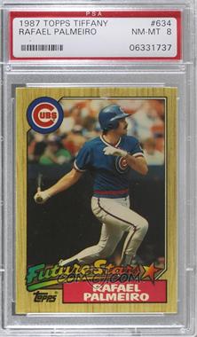 1987 Topps - [Base] - Tiffany #634 - Future Stars - Rafael Palmeiro [PSA 8 NM‑MT]