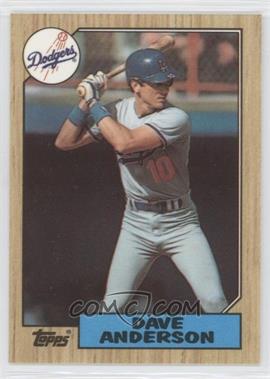 1987 Topps - [Base] - Tiffany #73 - Dave Anderson