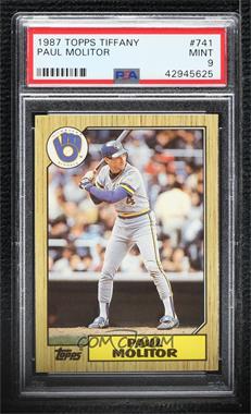 1987 Topps - [Base] - Tiffany #741 - Paul Molitor [PSA 9 MINT]