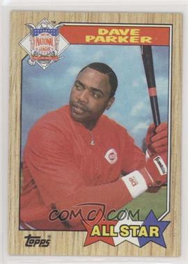 1987 Topps - [Base] - Wrong Back #600.wb - All Star - Dave Parker (Bruce Hurst Back)