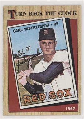 1987 Topps - [Base] #314 - Turn Back the Clock - Carl Yastrzemski [Poor to Fair]