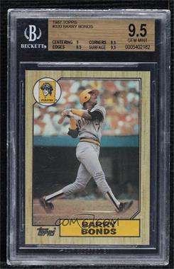 1987 Topps - [Base] #320 - Barry Bonds [BGS 9.5 GEM MINT]