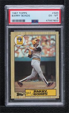 1987 Topps - [Base] #320 - Barry Bonds [PSA 6 EX‑MT]