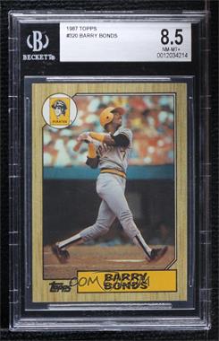 1987 Topps - [Base] #320 - Barry Bonds [BGS 8.5 NM‑MT+]
