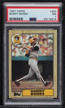 1987 Topps - [Base] #320 - Barry Bonds [PSA 7 NM]