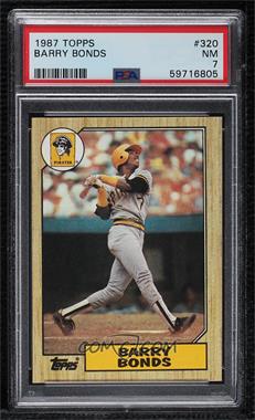 1987 Topps - [Base] #320 - Barry Bonds [PSA 7 NM]