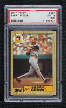 1987 Topps - [Base] #320 - Barry Bonds [PSA 9 MINT (ST)]